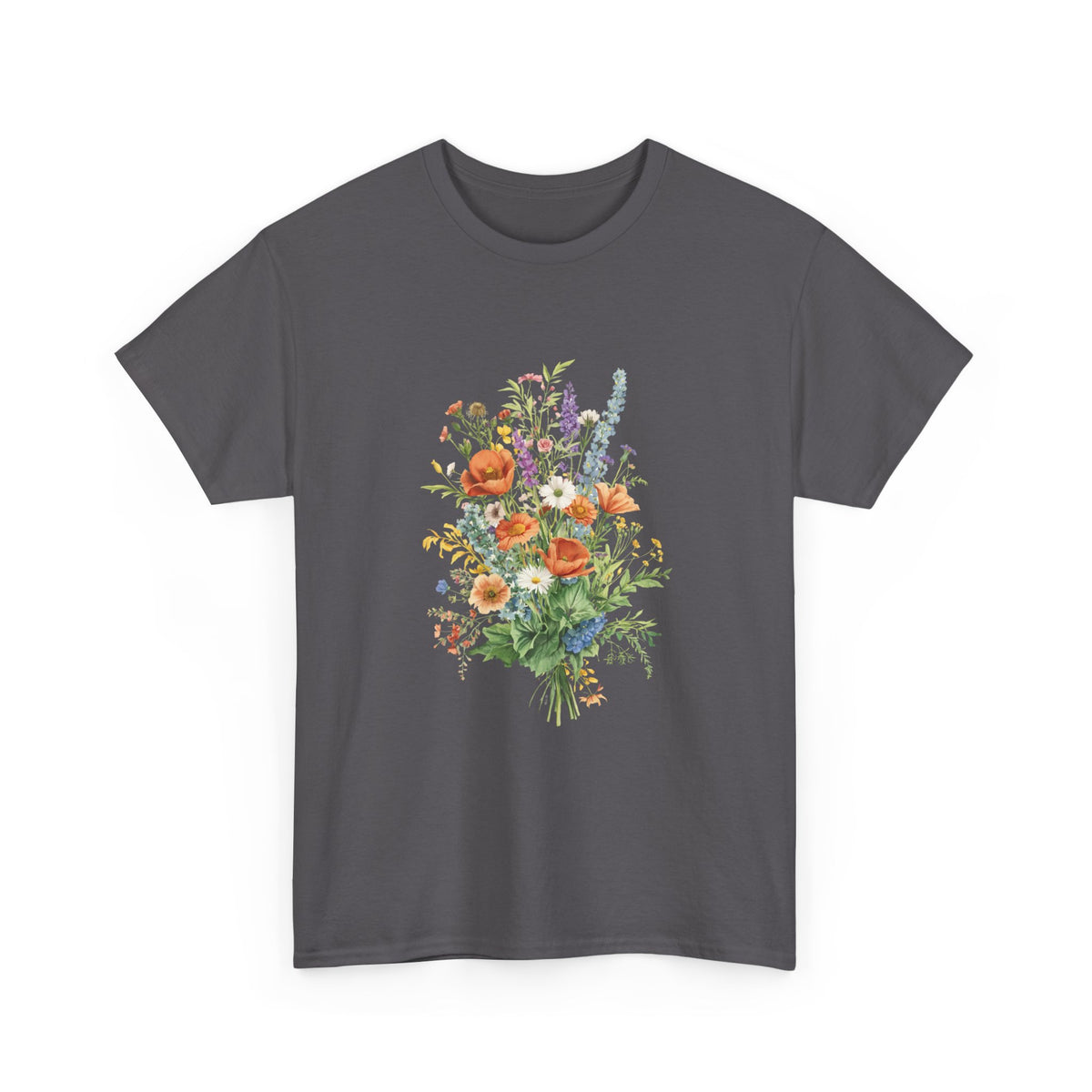 Italian Wildflower Bouquet T-Shirt | Botanical Floral Tee |