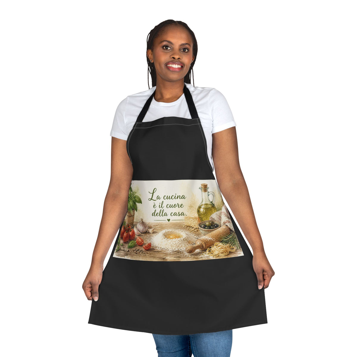 Italian Kitchen Apron – "La cucina è il cuore della casa"