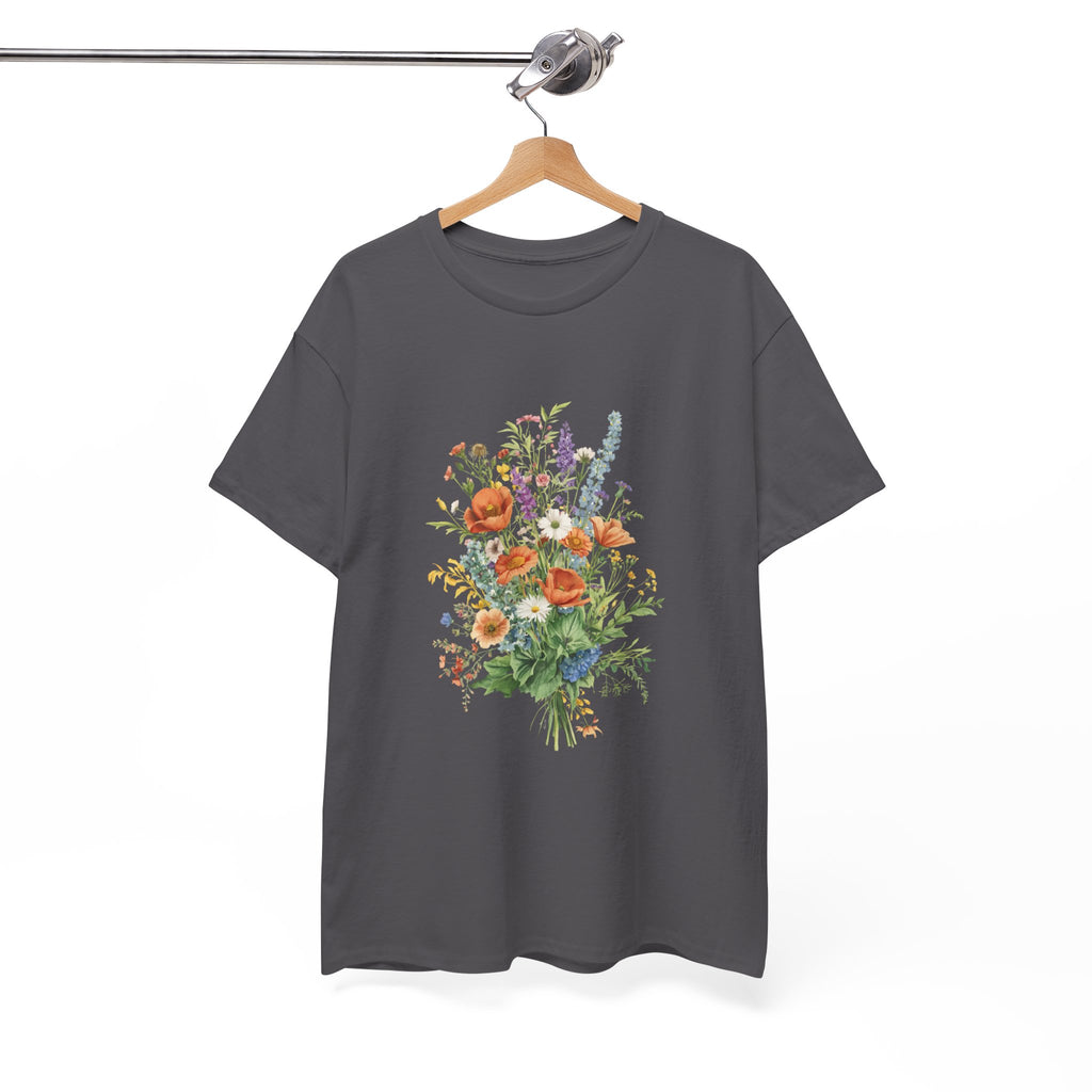 Italian Wildflower Bouquet T-Shirt | Botanical Floral Tee |