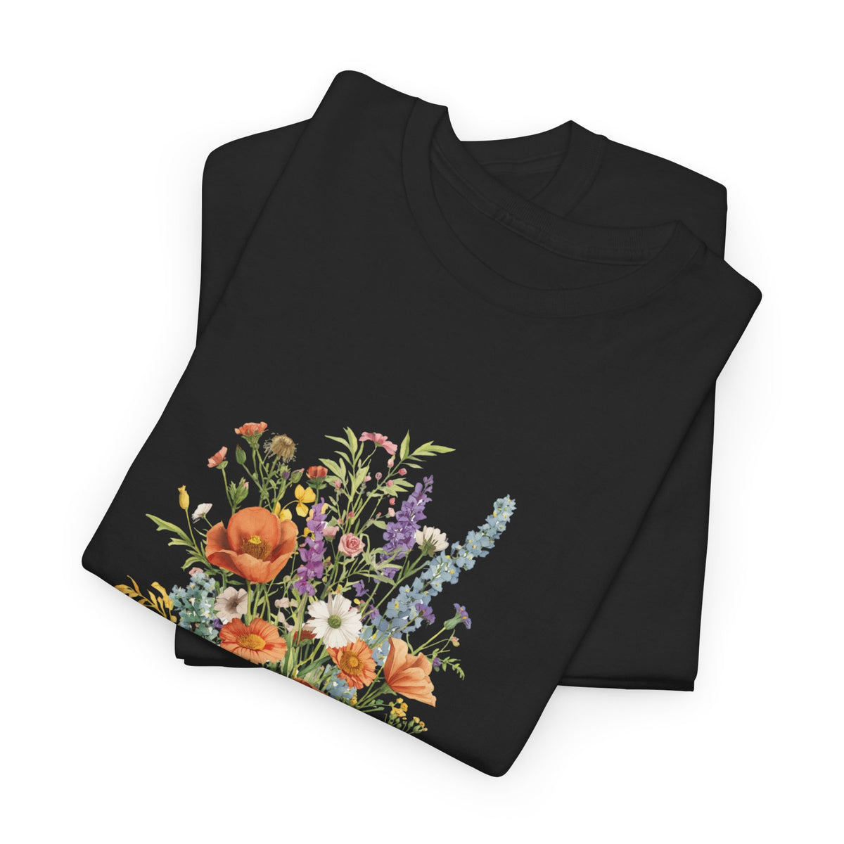 Italian Wildflower Bouquet T-Shirt | Botanical Floral Tee |