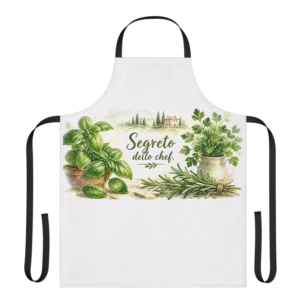 Italian Chef Apron | Segreto dello Chef | Herb Garden Gift | Tuscan Cooking Apron | Italian Food Lover Gift