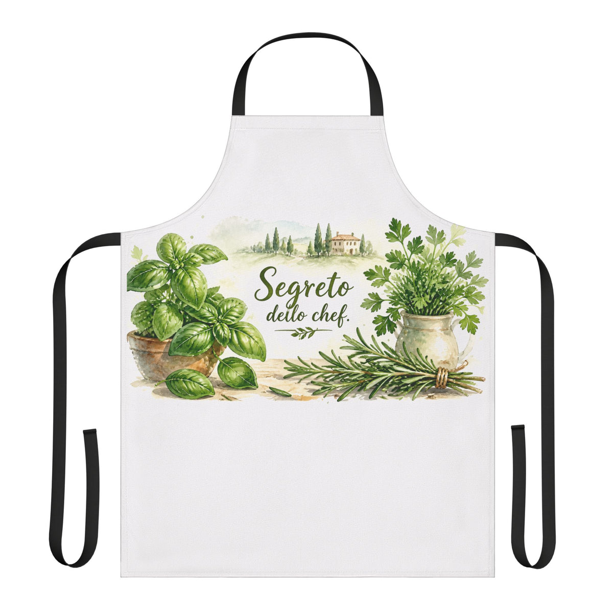 Italian Chef Apron | Segreto dello Chef | Herb Garden Gift | Tuscan Cooking Apron | Italian Food Lover Gift