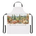 Italian Apron | A Tavola Non Si Invecchia | Tuscan Table Gift | Wine Lover Apron | Italian Dining Gift
