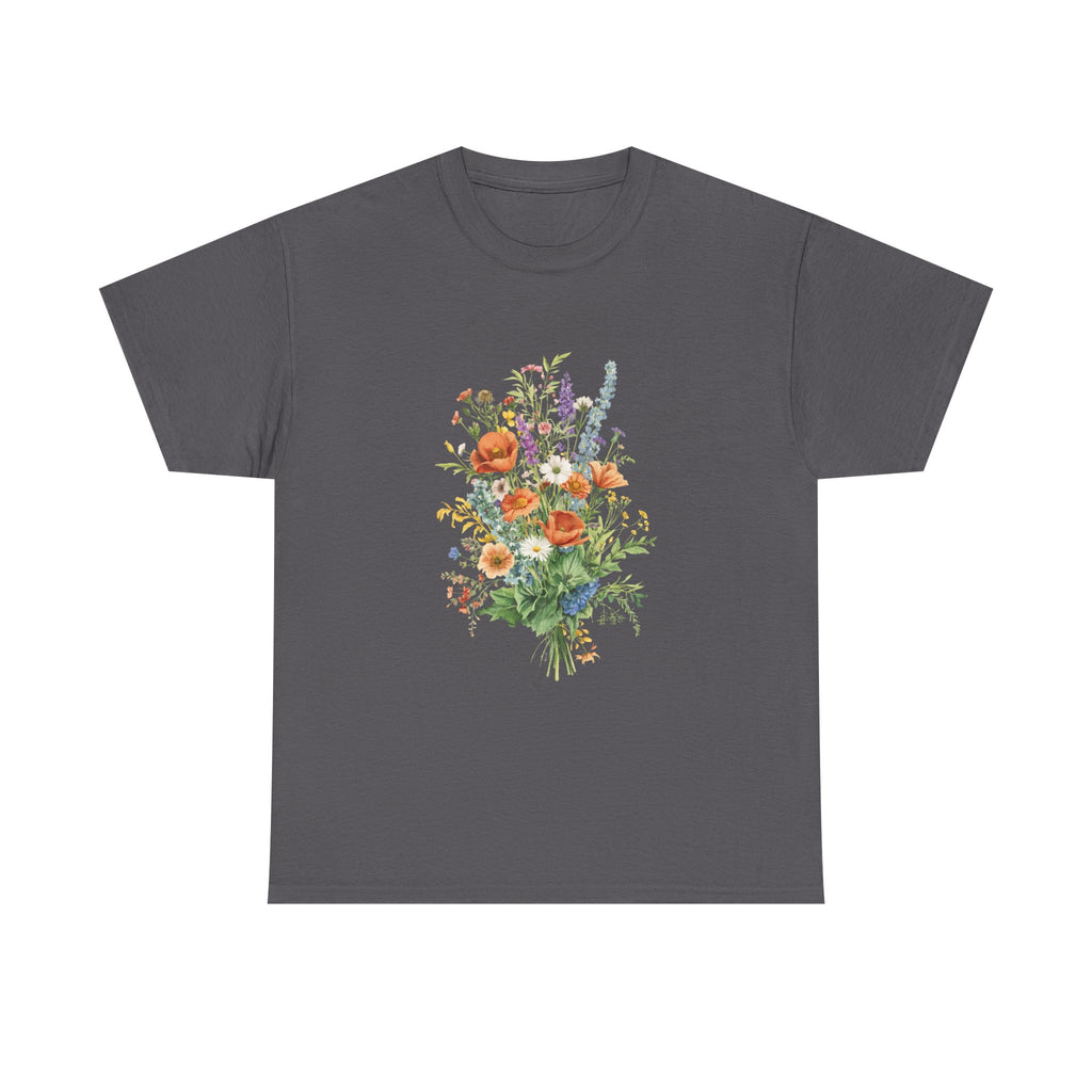Italian Wildflower Bouquet T-Shirt | Botanical Floral Tee |