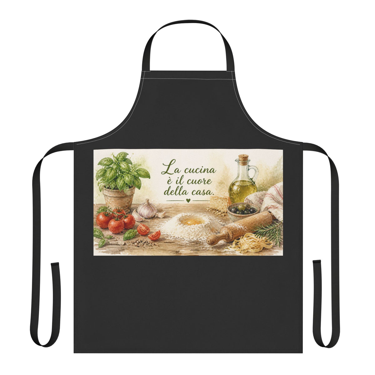 Italian Kitchen Apron – "La cucina è il cuore della casa"