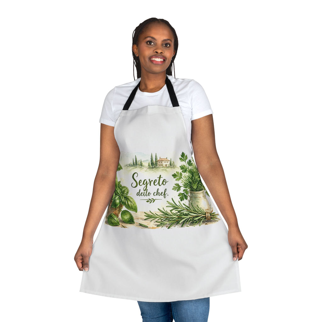 Italian Chef Apron | Segreto dello Chef | Herb Garden Gift | Tuscan Cooking Apron | Italian Food Lover Gift